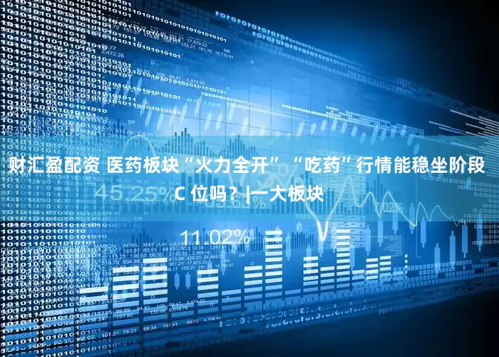 财汇盈配资 医药板块“火力全开” “吃药”行情能稳坐阶段 C 位吗？|一大板块
